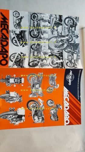 MECADAPO accessori moto giapponesi parti speciali anni 70 depliant brochure