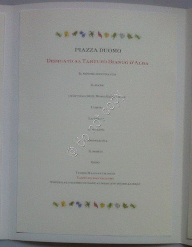 Menù - Ristorante Piazza Duomo - Alba - Moderno