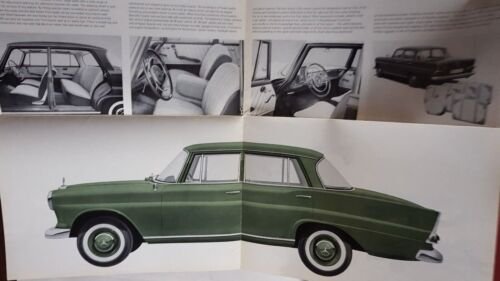 Mercedes 190 1961 depliant originale auto epoca INGLESE genuine car …