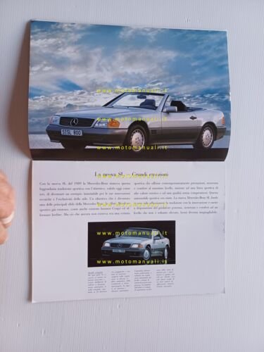 Mercedes 300 SL-24 - 500 SL 1989 depliant italiano originale