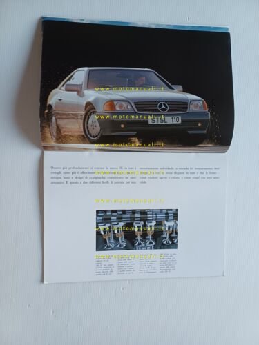 Mercedes 300 SL-24 - 500 SL 1989 depliant italiano originale