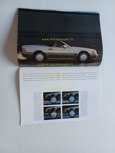 Mercedes 300 SL-24 - 500 SL 1989 depliant italiano originale