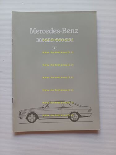 Mercedes 380 SEC - 500 SEC 1983-84 depliant italiano originale