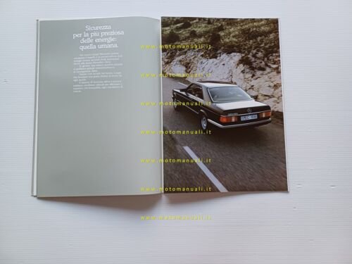 Mercedes 380 SEC - 500 SEC 1983-84 depliant italiano originale