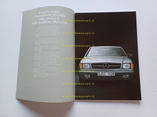 Mercedes 380 SEC - 500 SEC 1983-84 depliant italiano originale