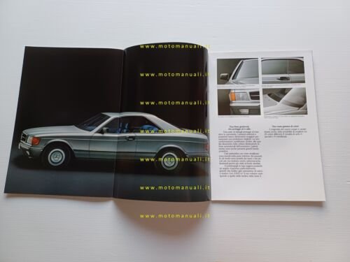 Mercedes 380 SEC - 500 SEC 1983-84 depliant italiano originale