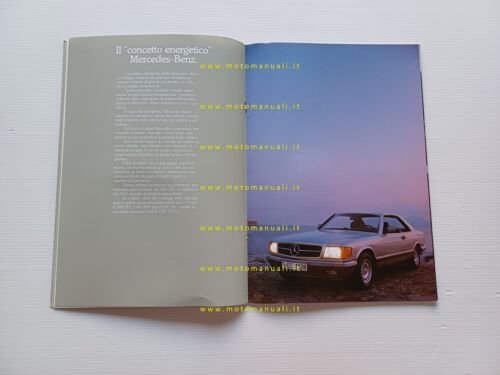 Mercedes 380 SEC - 500 SEC 1983-84 depliant italiano originale