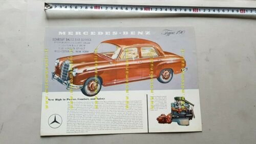Mercedes-Benz 190 1958 depliant originale USA brochure