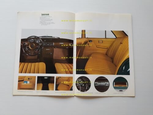 Mercedes Benz 200 1967-1968 depliant pubblicitario originale