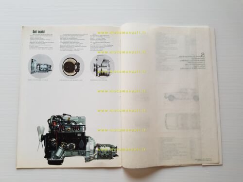 Mercedes Benz 200 1967-1968 depliant pubblicitario originale