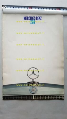 Mercedes-Benz 220 anni 60 depliant originale italiano brochure