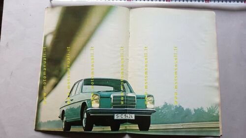 Mercedes-Benz 220 anni 60 depliant originale italiano brochure
