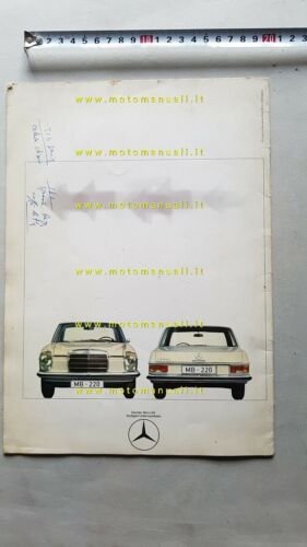 Mercedes-Benz 220 anni 60 depliant originale italiano brochure