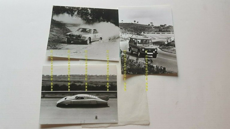 Mercedes Benz 3 Foto Cartella Stampa 1978 originali no depliant …