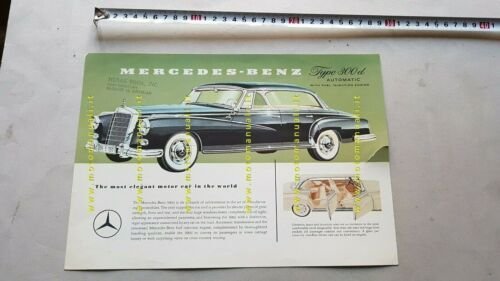 Mercedes-Benz 300 D Automatic 1959 depliant USA originale brochure