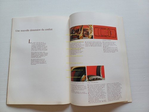 Mercedes Benz 350 SE 1972 depliant francese originale