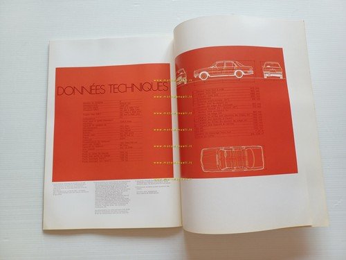 Mercedes Benz 350 SE 1972 depliant francese originale