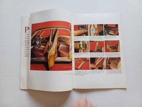 Mercedes Benz 350 SE 1972 depliant francese originale