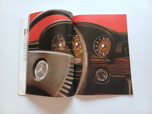 Mercedes Benz 350 SE 1972 depliant francese originale