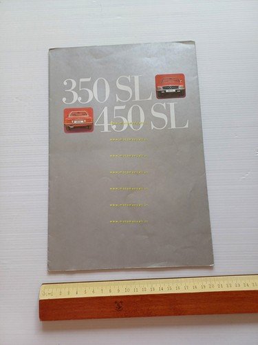 Mercedes Benz 350 SL - 450 SL 1973 depliant italiano …