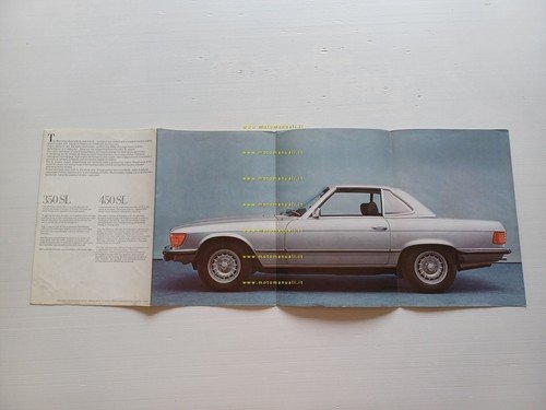 Mercedes Benz 350 SL - 450 SL 1973 depliant italiano …