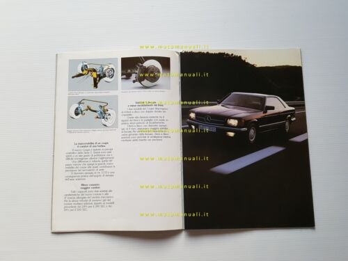 Mercedes Benz 380 SEC - 500 SEC 1983 depliant pubblicitario …