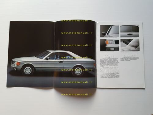 Mercedes Benz 380 SEC - 500 SEC 1983 depliant pubblicitario …