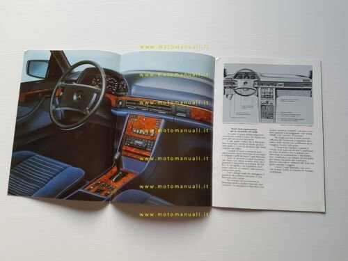 Mercedes Benz 380 SEC - 500 SEC 1983 depliant pubblicitario …