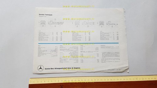 Mercedes Benz autocarri L-LK-LS 327 1959 depliant originale
