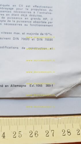 Mercedes Benz autocarri L-LK-LS 327 1959 depliant originale