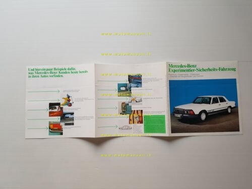Mercedes Benz ESF 22 prototipo 1973 depliant originale tedesco