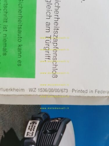 Mercedes Benz ESF 22 prototipo 1973 depliant originale tedesco