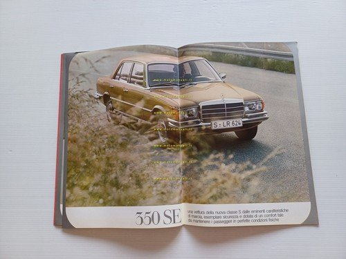 Mercedes Benz modelli 200-220-250-280-350-600 1972 depliant italiano originale