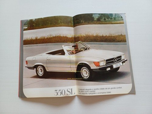 Mercedes Benz modelli 200-220-250-280-350-600 1972 depliant italiano originale