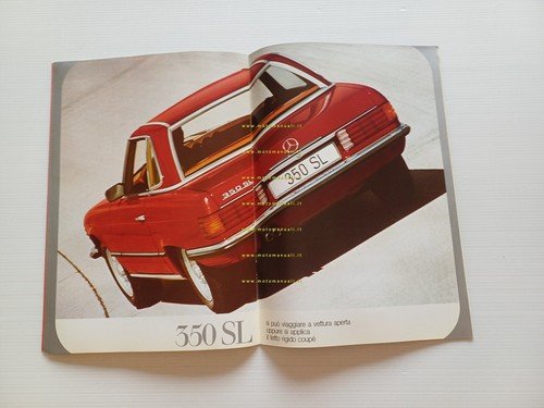 Mercedes Benz modelli 200-220-250-280-350-600 1972 depliant italiano originale