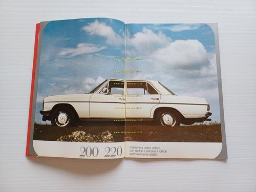 Mercedes Benz modelli 200-220-250-280-350-600 1972 depliant italiano originale