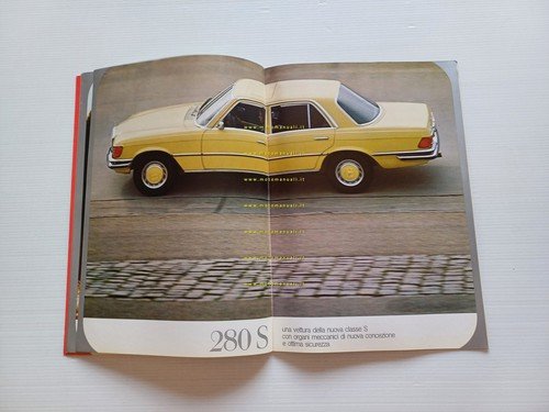 Mercedes Benz modelli 200-220-250-280-350-600 1972 depliant italiano originale