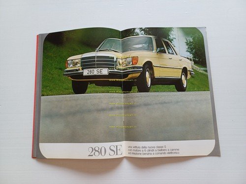 Mercedes Benz modelli 200-220-250-280-350-600 1972 depliant italiano originale