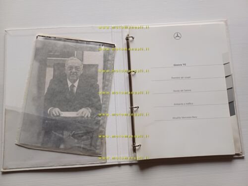 Mercedes-Benz salone Ginevra 1992 cartella stampa originale italiano