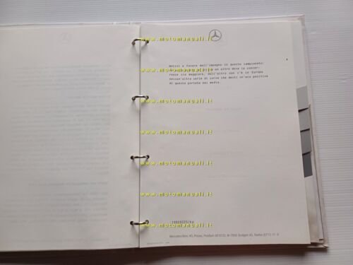 Mercedes-Benz salone Ginevra 1992 cartella stampa originale italiano