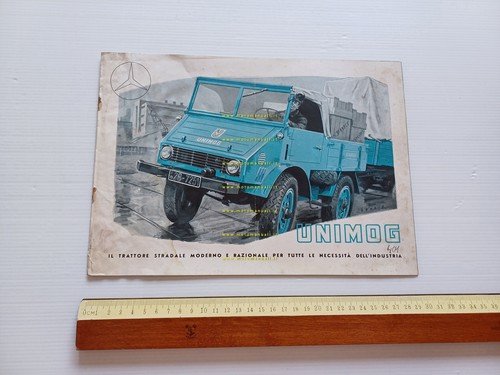 Mercedes Benz Unimog 1953 depliant italiano originale