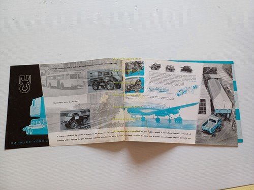 Mercedes Benz Unimog 1953 depliant italiano originale