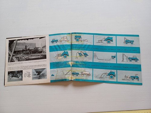 Mercedes Benz Unimog 1953 depliant italiano originale