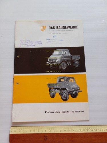 Mercedes Benz Unimog 1959 depliant francese originale
