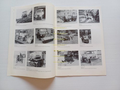 Mercedes Benz Unimog 1959 depliant francese originale