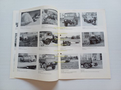 Mercedes Benz Unimog 1959 depliant francese originale
