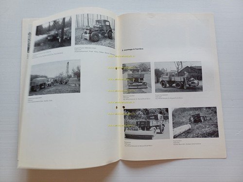 Mercedes Benz Unimog 1959 depliant francese originale