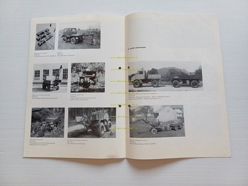 Mercedes Benz Unimog 1959 depliant francese originale