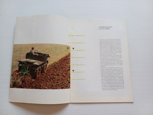 Mercedes Benz Unimog 1960 depliant francese originale