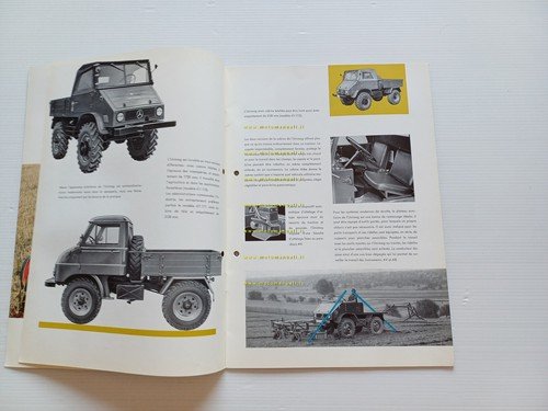 Mercedes Benz Unimog 1960 depliant francese originale
